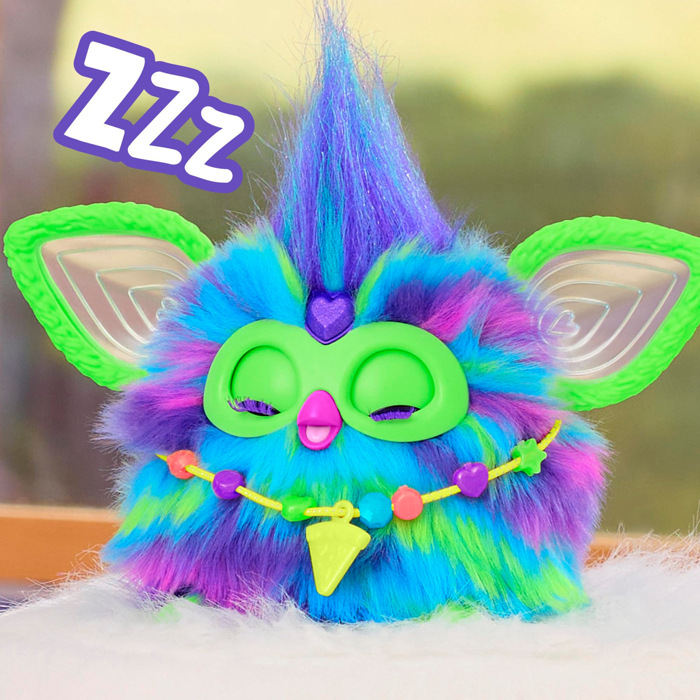 Hasbro Furby Galaxy Elektronisches Plüschtier für Kinder und Mädchen ab 6 Jahren, Plüsch mit Lichtern, Geräuschen und 5 Sprachmodi, Spielzeug für Feiertage zum Sammeln Mehrfarbig
