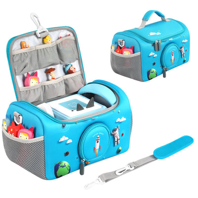 OUKNAK Tragetasche für Toniebox Starter Set, Aufbewahrungstasche für Audio Player Tragebox für Toniebox 2 Zubehör Reisetasche (Blau)