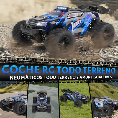 JOYTREKY Ferngesteuertes Auto – 1:18 High-Speed 40 Km/H Rc Auto 2,4 Ghz 4wd All Terrains Offroad Drift Truck Mit Zwei Wiederaufladbaren Batterien FüR LäNgeres Spielen FüR Kinder Und Erwachsene – Blau