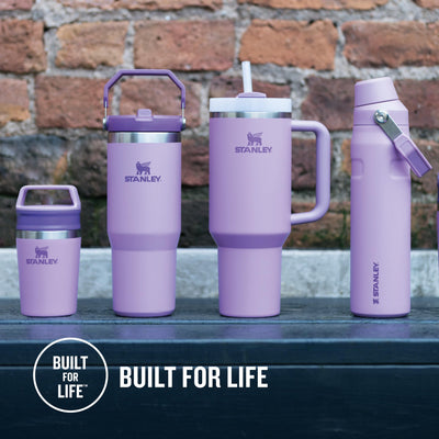 Stanley Quencher H2.0 FlowState Trinkflasche mit Strohhalm 1.2L - Thermobecher Kühlt 11 Stunden - 48 Stunden Eisgekühlt - Spülmaschinenfest - Thermosflasche BPA Frei - Kaffeebecher To Go - Lilac