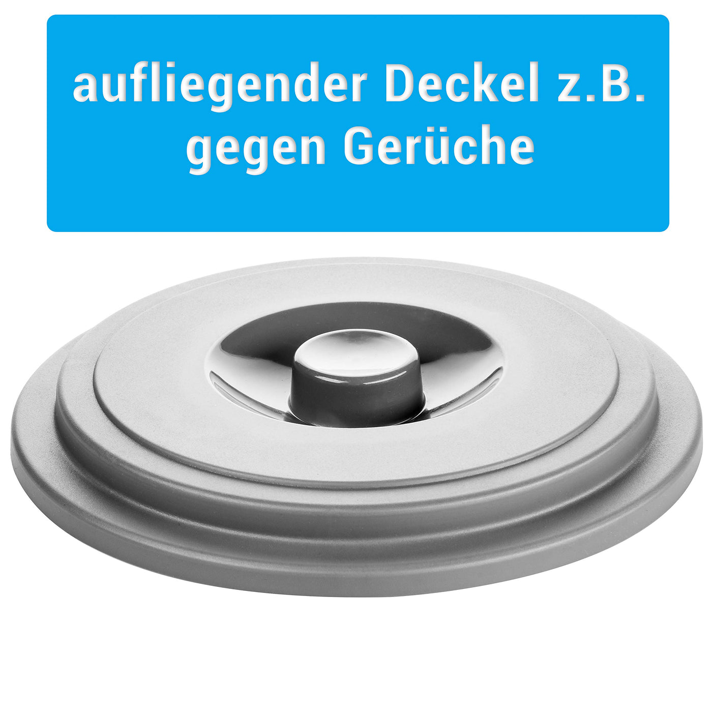 2friends Eimer mit Deckel Putzeimer 10 Liter 3 Stück Kunststoff Lebensmittelecht 3-farbig Sortiert, Made in Europe, Model Nico