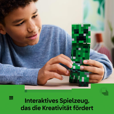 LEGO Minecraft Der Creeper - Gamer Spielzeug -Bewegliche Actionfigur - Interaktives Spielset mit TNT-Element - Kinder DIY Deko - Gaming Geschenk für Jungen, Mädchen & Teenager ab 10 Jahren - 21276