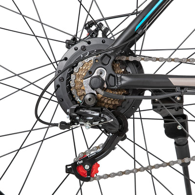 Hiland 29 Zoll Elektrofahrrad, 21 Gang Aluminium Elektro-Mountainbike, 250 Watt Scheibenbremse Elektrofahrrad für Erwachsene, Unisex mit 36V 10.4Ah Akku schwarz