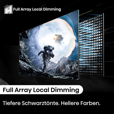 Hisense 65E7NQ Pro 164 cm (65 Zoll) Fernseher, 4K UHD, QLED, Smart TV, Total HDR, Dolby Vision IQ Atmos, 144Hz (VRR), HDMI 2.1, Game Mode PRO, Triple Tuner, Alexa Built-In, Dunkelgrau, [2024]