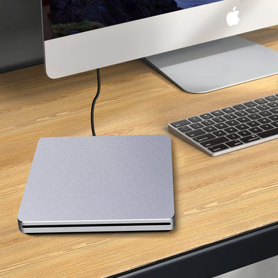 NOLYTH Externes DVD Laufwerk, CD Laufwerk Extern USB, Slot-in DVD Laufwerk Extern für Mac, Portable Externe Optische Laufwerke DVD Brenner Extern CD Externes Laufwerk für Laptop PC Apple Windows