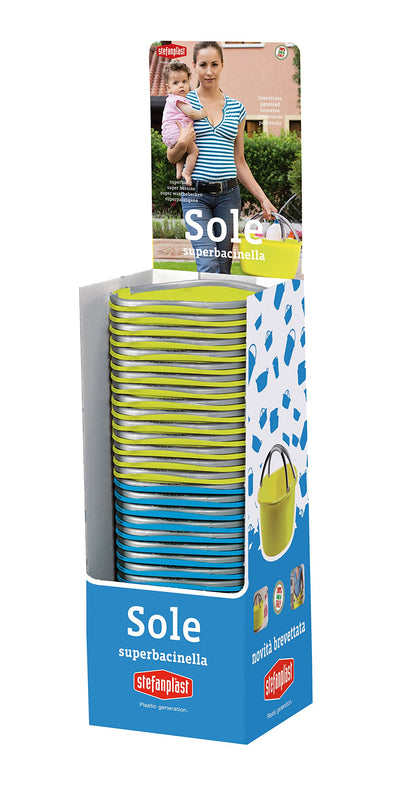 Stefanplast 6300122 Spülschüssel, rund, Unisex, Erwachsene, Mehrfarbig, 16 l