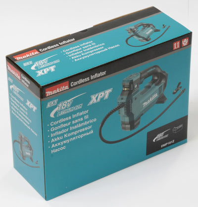 Makita DMP181Z Akku-Kompressor 11,1 bar 18V (ohne Akku, ohne Ladegerät), Petrol