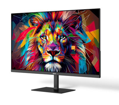 ODYS i27 Monitor - 27-Zoll-Bildschirm im rahmenlosen Design, Full HD, 100 Hz, mit HDR, IPS Panel, FreeSync, HDMI, USB-C, 3,5mm Audio