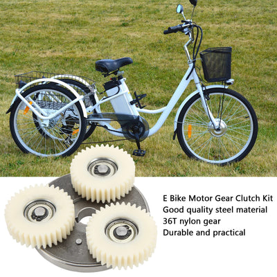 BuyWeek Elektrofahrrad Motor Zahnräder Kupplungssatz, 36T Planetary Nylonzahnräder und 88mm Kupplung, Kompatibel mit Bafang Elektrofahrrad 500W-750W Motor