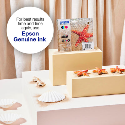 Epson Original 603 Tinte Seestern, Multipack 3-farbig Standard, WF-2820DWF WF-2830DWF WF-2840DWF WF-2850DWF XP-2100 XP-2150 XP-3100 XP-3150 XP-4100 XP-4150, ReadyPrint Flex-Tintentarife