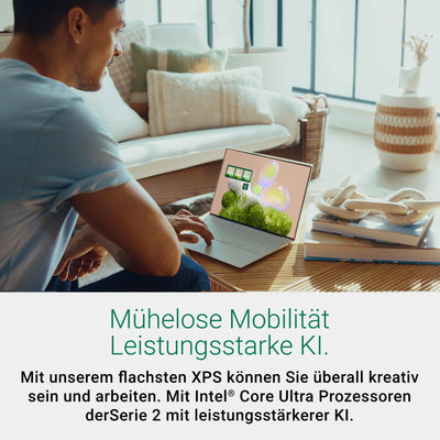 Dell XPS 13 (9350) Laptop Copilot+ 13.4 Inch FHD+ 120Hz, Intel Core Ultra 5 Series 2, 16GB RAM, 512GB SSD, Intel Arc Graphics, Windows 11 Home, Fingerprint Reader, QWERTY Keyboard, Platinum