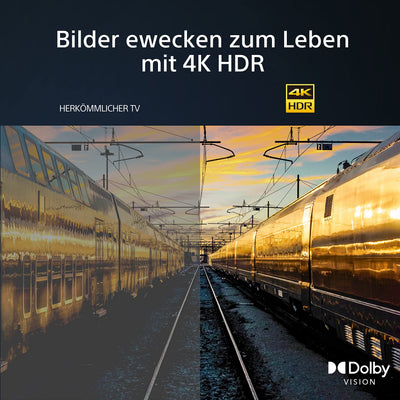 Sony BRAVIA, KD-55X75WL, 55 Zoll Fernseher, LED, 4K HDR, Google TV, Smart TV, Works with Alexa, BRAVIA CORE, HDMI 2.1, Gaming-Menü mit ALLM
