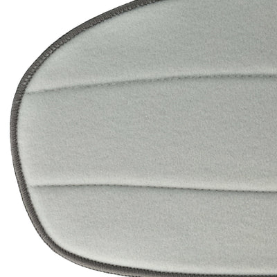 vhbw 2x Wischbezug kompatibel mit Leifheit CleanTenso Dampfreiniger, Dampfmop - Mikrofaser, Grau