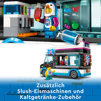 LEGO 60384 City Slush-Eiswagen Set, Sommer-Fahrzeug-Spielzeug mit Kinderspielfiguren, Konstruktionsspielzeug für Kinder ab 5 Jahren, Geschenk für Mädchen und Jungen