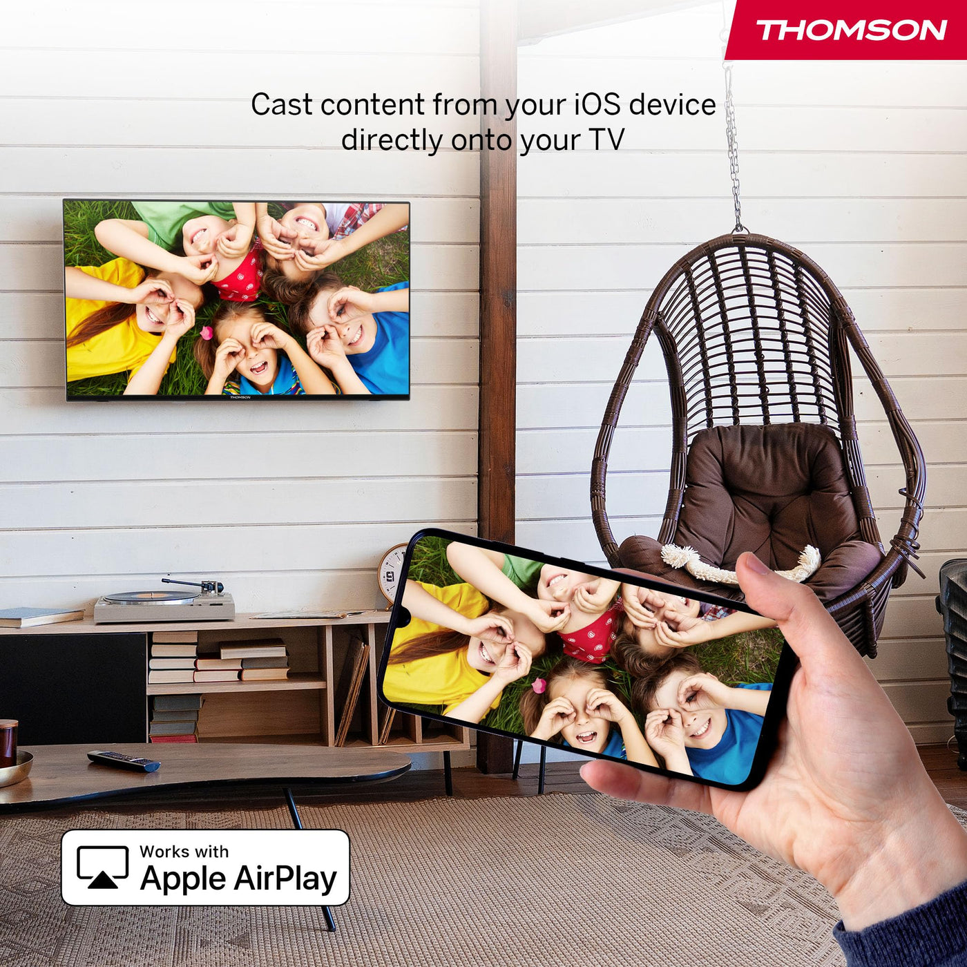 Thomson 43 Zoll (109 cm) UHD LED Smart TV mit Fire TV, Alexa Sprachsteuerung, AirPlay, Wi-Fi, Triple Tuner (Kabel/Satellit/Antenne), Bluetooth 5.0, HDMI, USB, AV IN, CI+, 43UF4S35