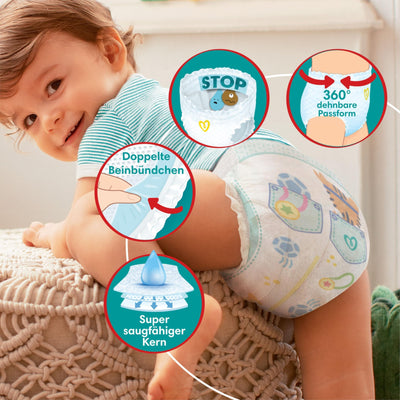 Pampers Windeln Pants Größe 5 Baby-Dry, 160 Windeln, 12kg-17kg, 360° Fit hilft, Auslaufen zu verhindern