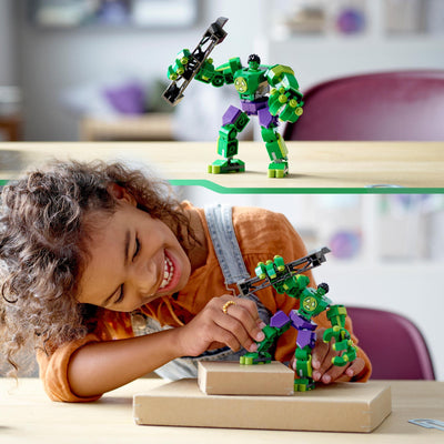 LEGO 76241 Marvel Hulk Mech, Action-Figur des Avengers Superhelden, sammelbares Spielzeug zum Bauen für Jungen und Mädchen ab 6 Jahren