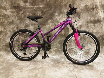 26 Zoll Aluminium Damen UND MÄDCHEN Mountainbike Mirage Gefedert mit 21-Gang Kettenschaltung Daumenklickschaltung NEU 2666-LILA-PINK Bitte BEACHTEN AB 155 cm KÖPERGRÖSSE GEEIGNET !!!!!!!