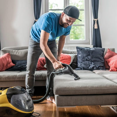 Kärcher Dampfsauger SV 7 (Leistung: max. 2200 Watt, Aufheizzeit: 5 min, Dampfen Saugen und Trocknen in einem Arbeitsgang, mehrstufiges Filtersystem, für alle Hart- und Teppichböden geeignet), Gelb