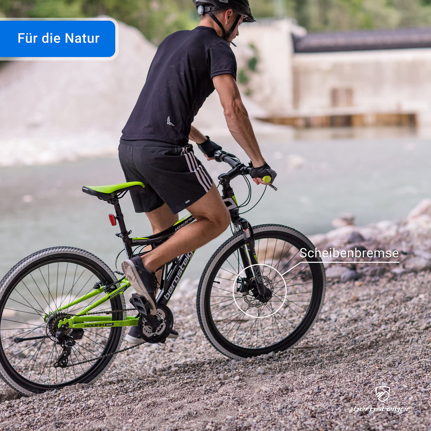 Bergsteiger Kodiak 24 Zoll Mountainbike, Jungen & Mädchen Kinderfahrrad geeignet für 8, 9, 10, 11, 12, 13 Jahre, Scheibenbremse, Shimano 21 Gang-Schaltung