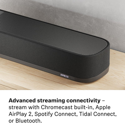 Sennheiser AMBEO Soundbar Plus für TV und Musik - EU-Stecker - 3D Surround Sound, virtuelles 7.1.4-Lautsprecher-Setup, eingebaute Dual Subwoofer und erweiterte Streaming-Anbindung