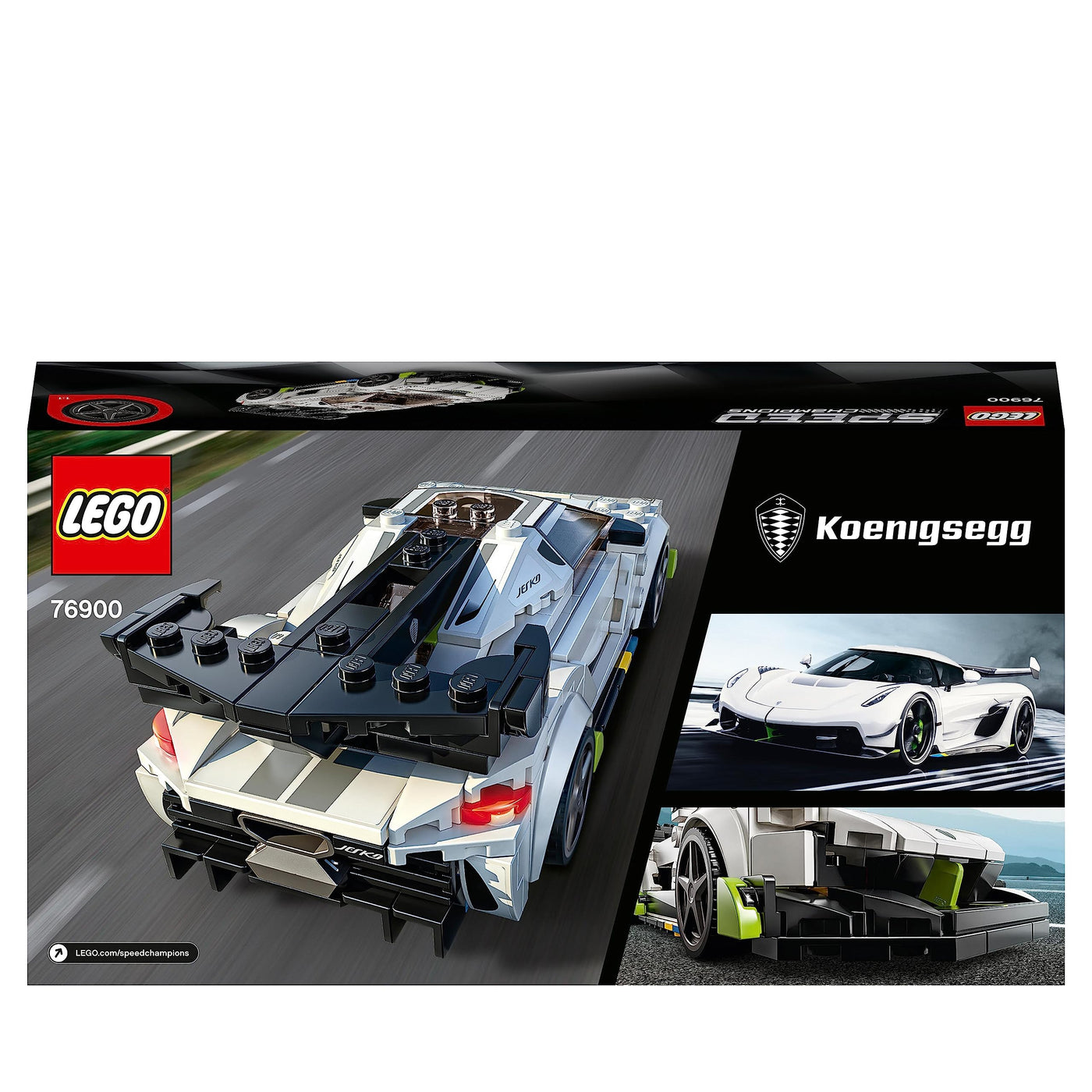 LEGO 76900 Speed Champions Koenigsegg Jesko Rennauto, Spielzeugauto, Modellauto zum selber Bauen