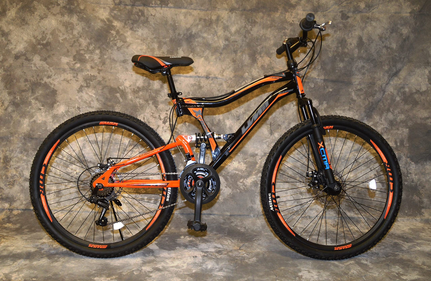 Generisch 24 Zoll MTB Albatros Vollgefedert, 21-Gang Kettenschaltung, Scheibenbremsen NEU 2459-SCHWARZ-ORANGE Bitte BEACHTEN AB 138 cm KÖPERGRÖSSE GEEIGNET !!!!!!!