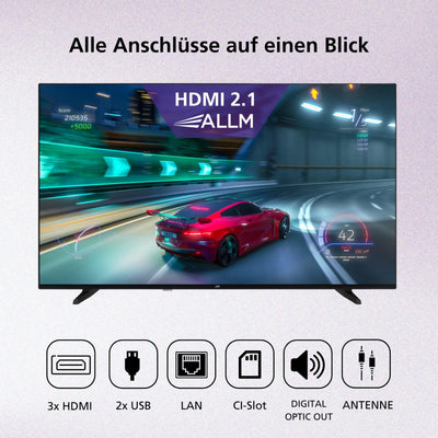 JVC Fernseher 65 Zoll Fire TV 4K QLED Smart TV mit Dolby Vision HDR, Dolby Atmos, Alexa Sprachsteuerung und Triple Tuner, UHD Fernseher LT-65VRQ3555 (2026)
