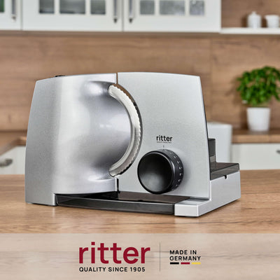 ritter compact 1 Elektrischer Allesschneider & Brotschneidemaschine aus Metall, Made in Germany