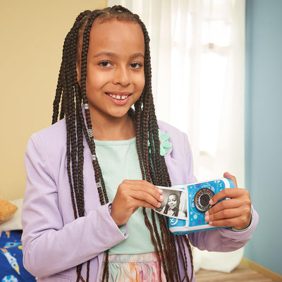 Vtech KidiZoom Print Cam blau – Sofortbild-Kinderkamera mit Druckfunktion,Selfie- und Videofunktion,Effekten,Spielen u. v. m. Für Kinder von 4-12 Jahren