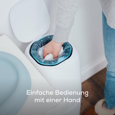Angelcare Original Classic XL Windeleimer, 5 x weniger Folienverbrauch, Umweltfreundlicheres System mit 1 Nachfüllkassette
