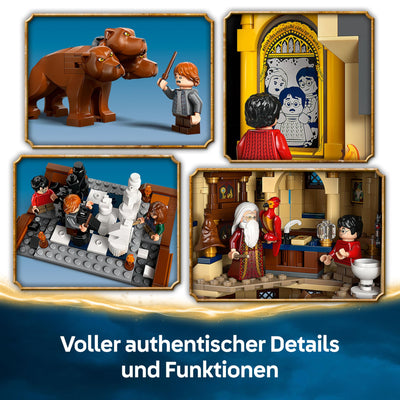 LEGO Harry Potter Schloss Hogwarts: Der Hauptturm - Spielzeug mit fliegendem Schlüssel, Zauberschachzimmer, 12 Minifiguren - Geschenk für Jungen, Mädchen & Erwachsene Fans ab 10 Jahren - 76454