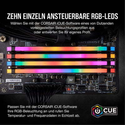 Corsair Vengeance RGB Pro 64GB (2x32GB) DDR4 3600 (PC4-28800) C18 Desktop Memory – schwarz