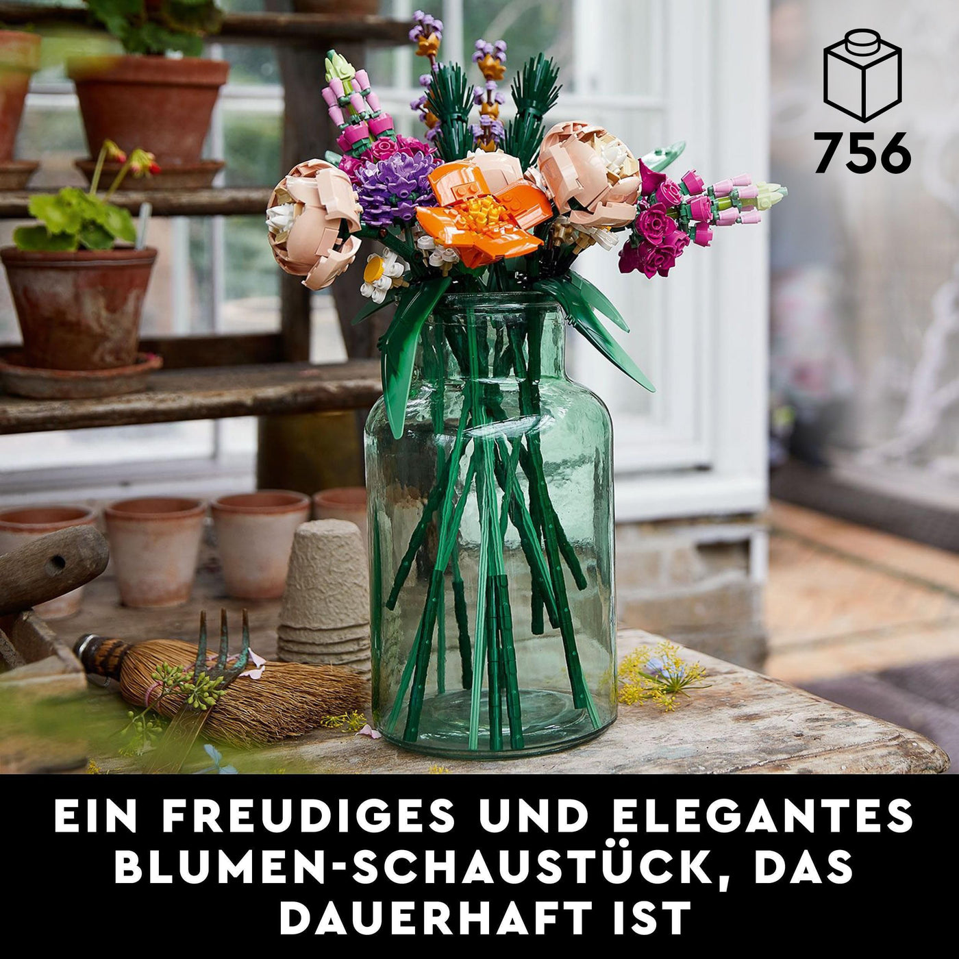 LEGO Botanicals Blumenstrauß - Künstliche Blumen Set für Erwachsene - Zimmerdeko und Geschenkidee für Frauen & Männer - Wohnaccessoires - Botanik Kollektion 10280