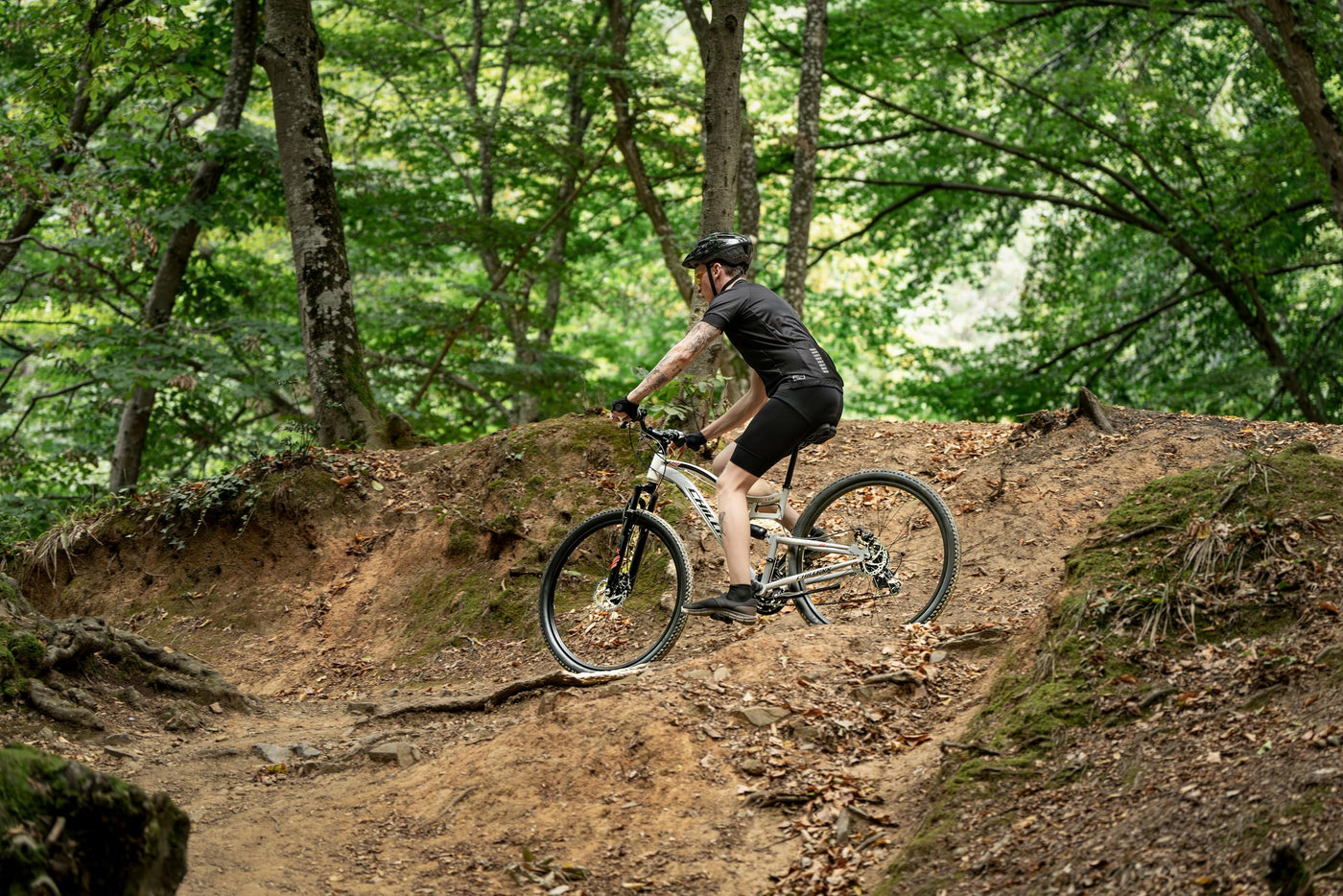 Chillaxx Bike Falcon Premium Mountainbike in 24 und 26 Zoll - Fahrrad für Jungen, Mädchen, Damen und Herren - Scheibenbremse- 21 Gang-Schaltung - Vollfederung (Schwarz-Disc-Bremse, 29 Zoll)