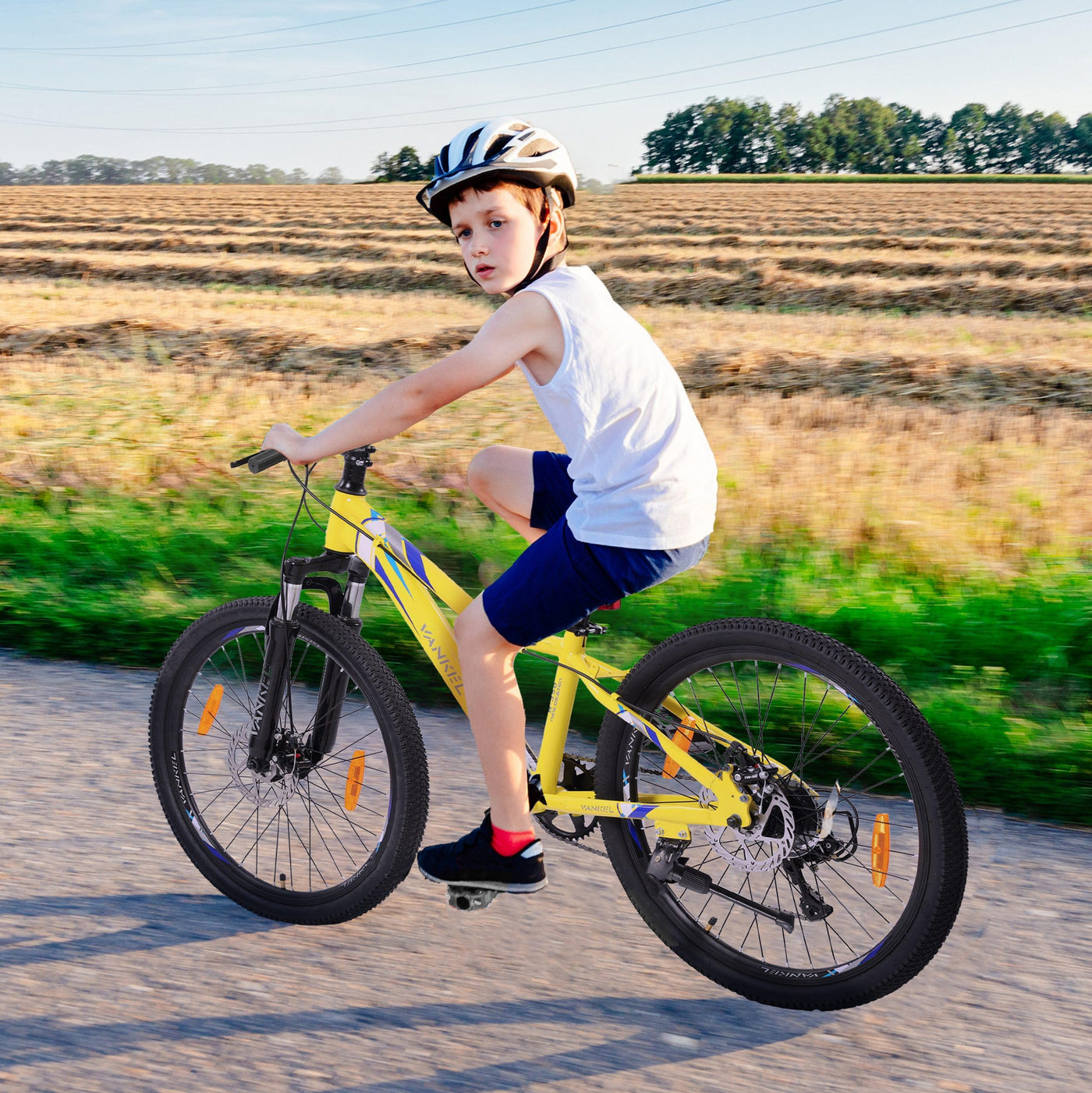 Mountainbike 24 Zoll Jungen Mädchen Kinderrad 6 Gang Schaltung Kettenschaltung