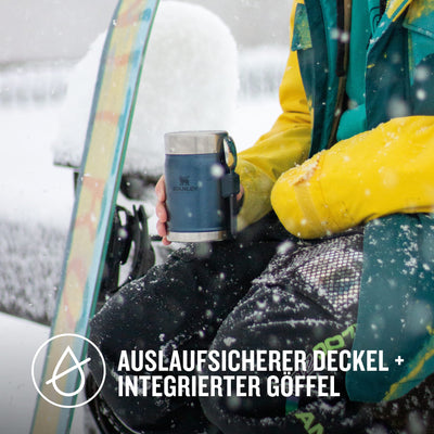 Stanley Classic Legendary Thermobehälter für Essen mit Göffel 400 ml - Hält 7 Stunden Heiß oder Kalt - Edelstahl Warmhaltebehälter Essen - BPA-Frei - Spülmaschinenfest - Nightfall