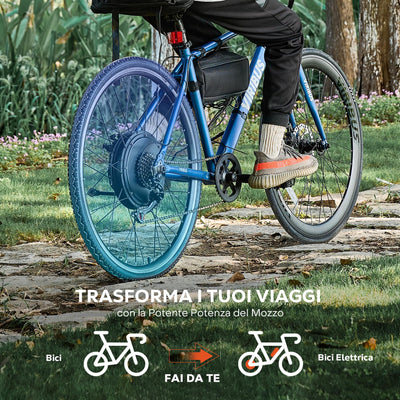 CO-Z 28 Zoll Ebike Umbausatz E-Bike Hinterrad Umbausatz Kit Elektrofahrrad Umbausatz Ebike Conversion Kit Electric Bicycle Umbausatz Pedelec Umbausatz 1000W