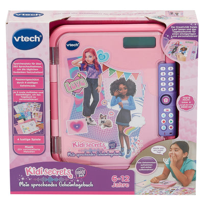 Vtech KidiSecrets – Magic Voice 365 – Das 2-in-1 Tagebuch für Sprachaufnahmen, kreative Spiele und persönliche Erinnerungen – Für Kinder von 6-12 Jahren