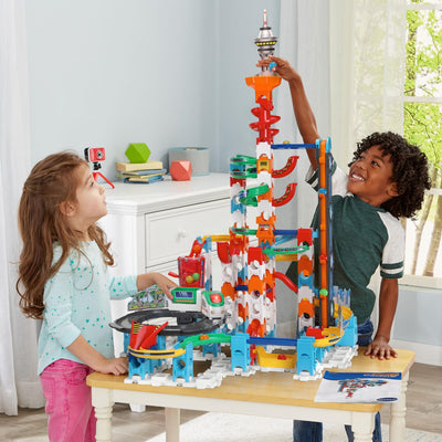 VTech Marble Rush – Super Sky Tower Set XL300 E – Interaktives Kugelbahn-Set – Für Kinder von 4-12 Jahren
