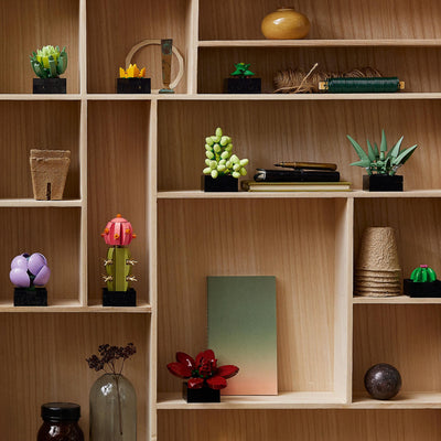 LEGO Botanicals Sukkulenten - Künstliche Blumen Set für Erwachsene - Blumenstrauß Bauset - Kreatives Hobby und Home Deko - Geschenkidee für Frauen & Männer - Botanik Kollektion (9 Pflanzen) 10309