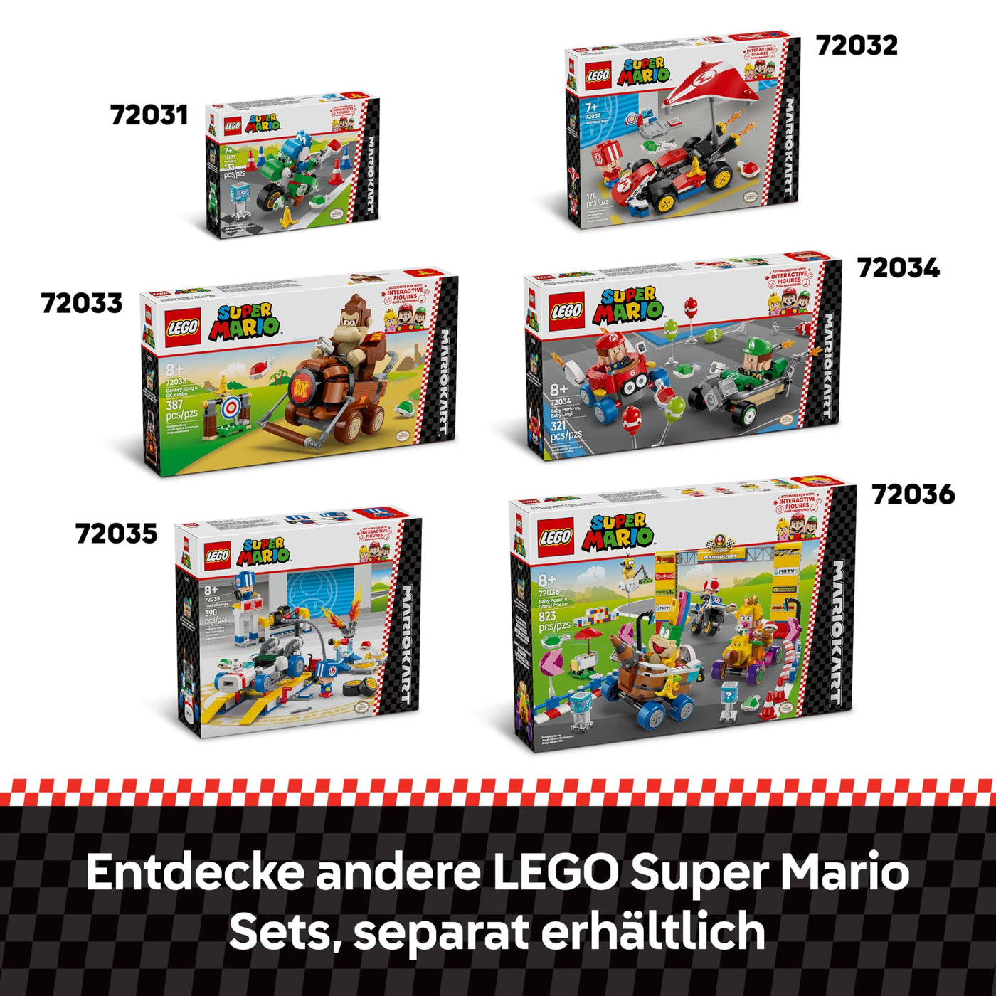 LEGO Super Mario: Mario Kart – Toads Werkstatt, Nintendo Charakter, anpassbares Spielzeug, Abenteuer Spielset, Geschenk für Jungen, Mädchen und Gamer ab 8 Jahren 72035