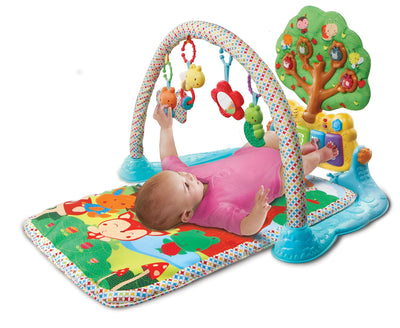 Vtech Baby Musik-Spieldecke – Babydecke mit Spielbogen – Mit 4 abnehmbaren Spielelementen, bunten Klaviertasten und Melodien – Für Kinder von 0-24 Monaten
