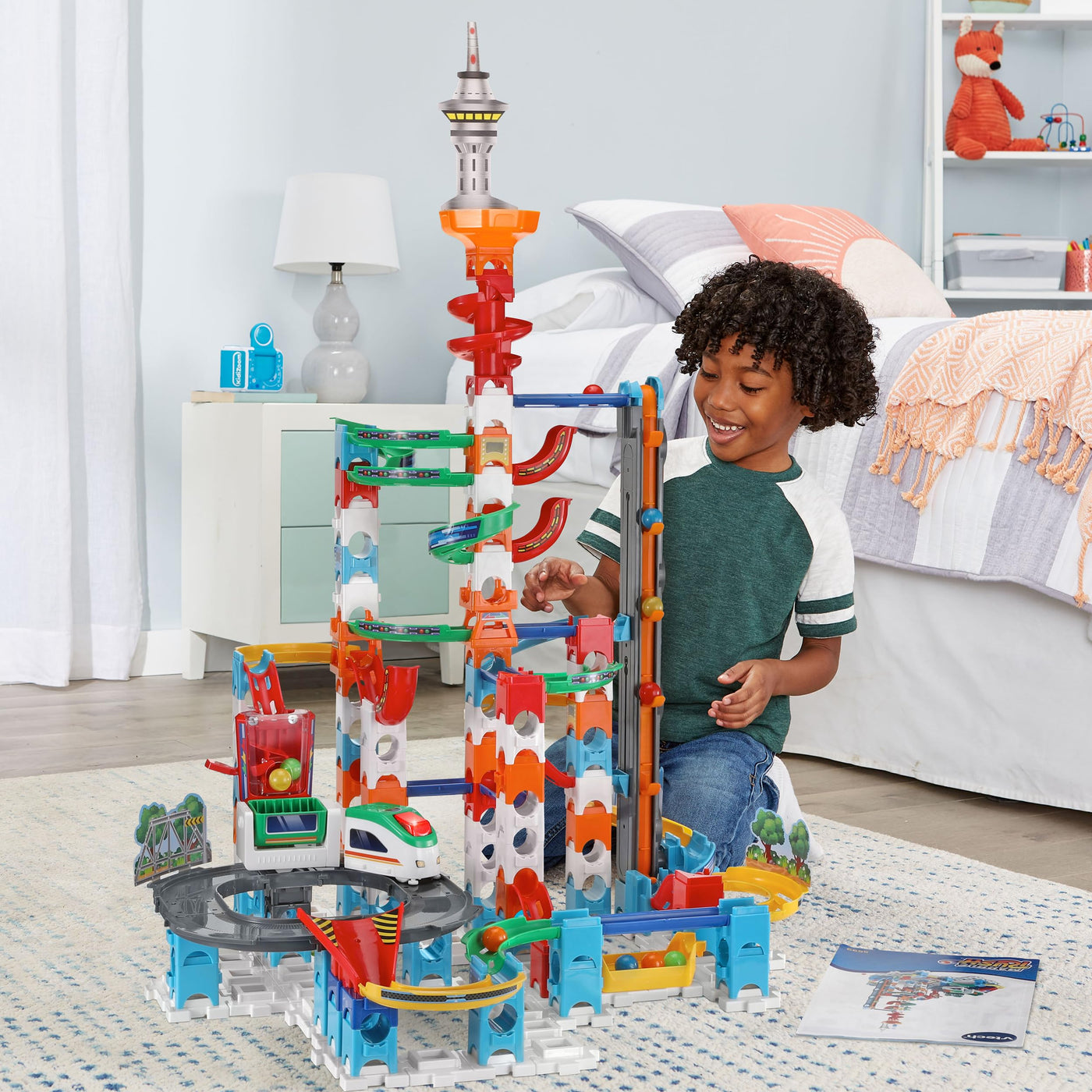 VTech Marble Rush – Super Sky Tower Set XL300 E – Interaktives Kugelbahn-Set – Für Kinder von 4-12 Jahren