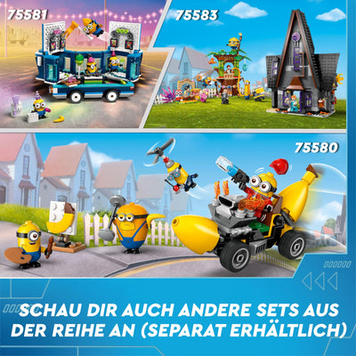 LEGO Ich – Einfach unverbesserlich 4 Gru und die Minions Steinen, tanzende Spielzeug-Filmfiguren zum Bauen, Spielen und Ausstellen, Geschenk für Jungen und Mädchen 75582