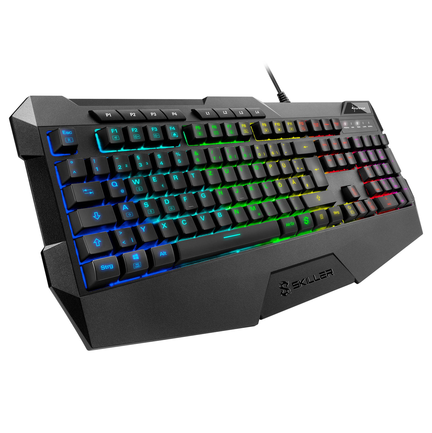 Sharkoon Skiller SGK4 Gaming Keyboard RGB, N-Key-Rollover, (Deutsches Tastaturlayout), schwarz