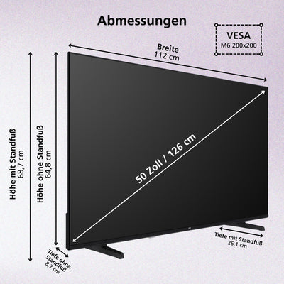 JVC Fernseher 50 Zoll Fire TV 4K QLED Smart TV mit Dolby Vision HDR, Dolby Atmos, Alexa Sprachsteuerung und Triple Tuner, UHD Fernseher LT-50VRQ3555 (2026)