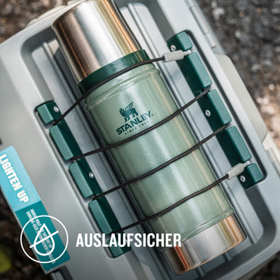 Stanley Classic Legendary Thermosflasche 473 ml - Thermos Hält 15 Stunden Heiß oder Kalt - Edelstahl Thermoskanne - BPA-Frei - Spülmaschinenfest - Matte Black
