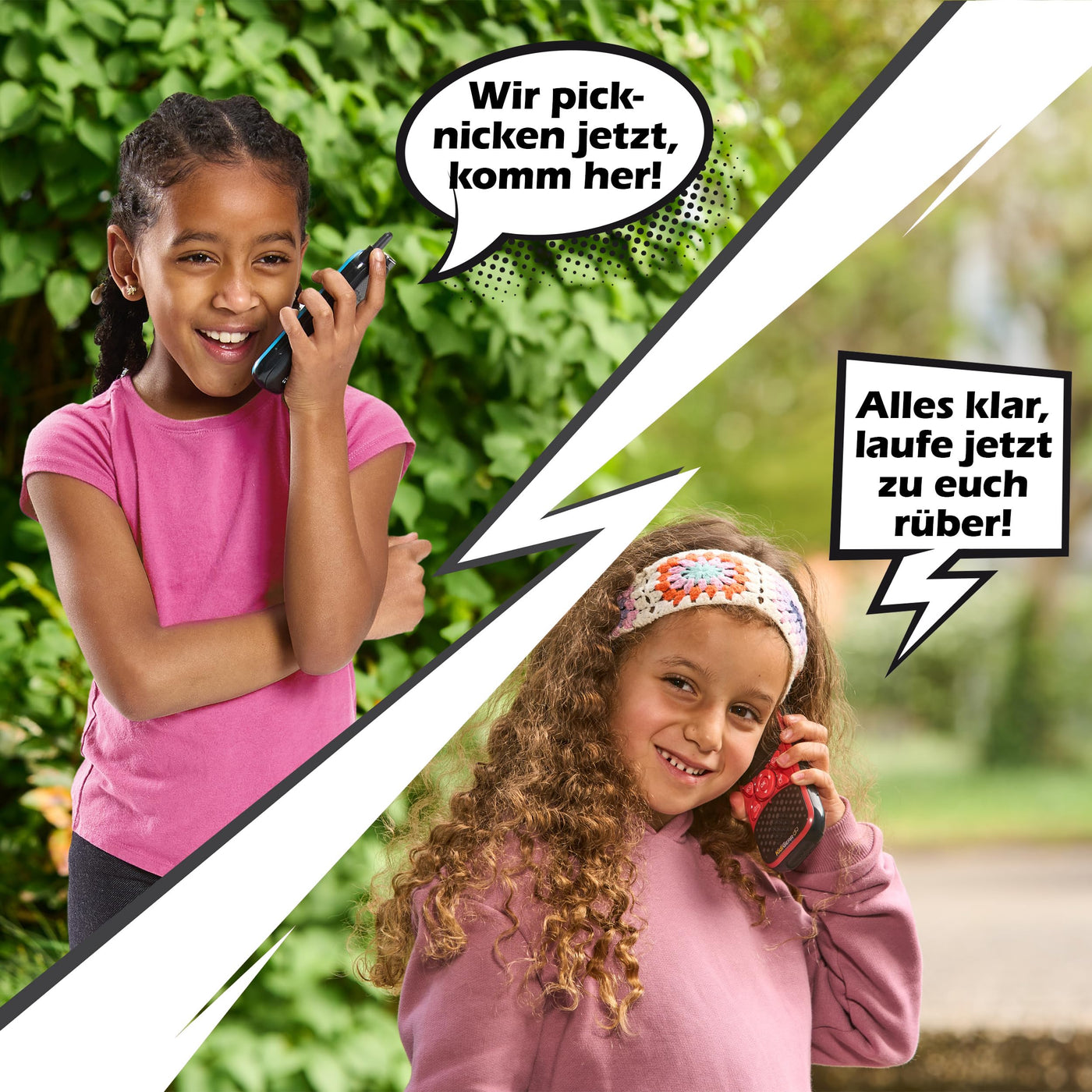 VTech KidiTalkie Explorer – Zwei 8-in-1 Walkie-Talkies mit integrierter Taschenlampe und lustigen Effekten – Für Kinder von 4-12 Jahren