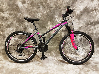 26 Zoll Aluminium Damen UND MÄDCHEN Mountainbike Mirage Gefedert mit 21-Gang Daumenklickkettenschaltung NEU 2666-ANTRA-PINK Bitte BEACHTEN AB 155 cm KÖPERGRÖSSE GEEIGNET !!!!!!!